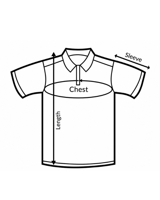 Polo T-Shirt Size Guide
