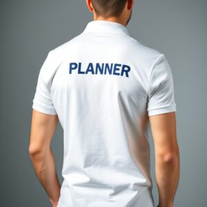 Name Embroidered Back Side - Customized Polo T shirt